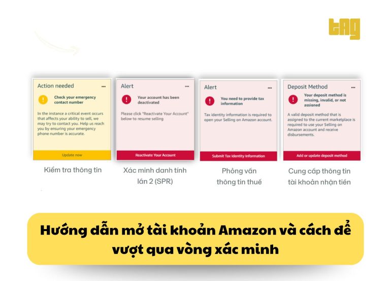 Hướng dẫn mở tài khoản Amazon và cách để vượt qua vòng xác minh