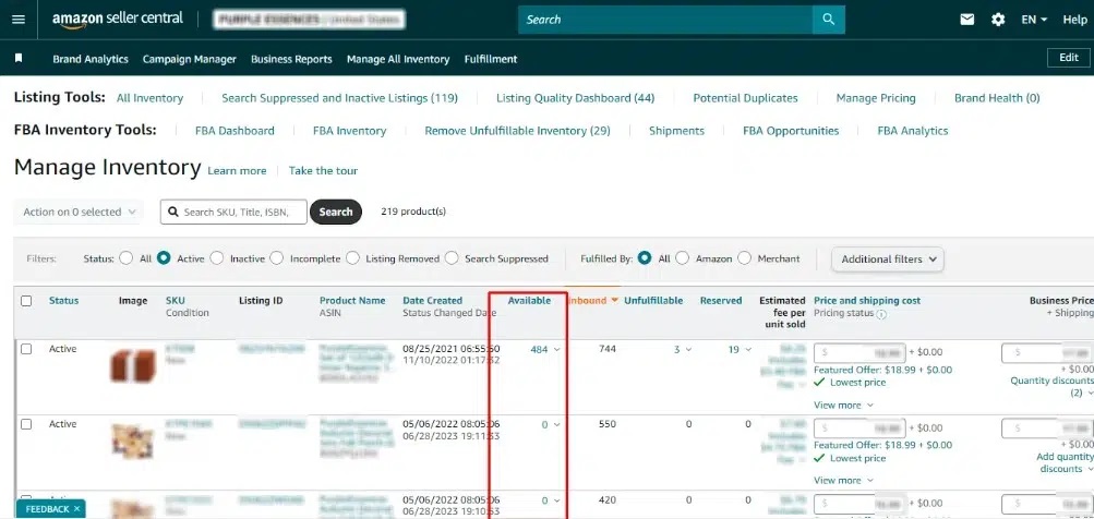 Quản lý vận hành Seller Central Amazon